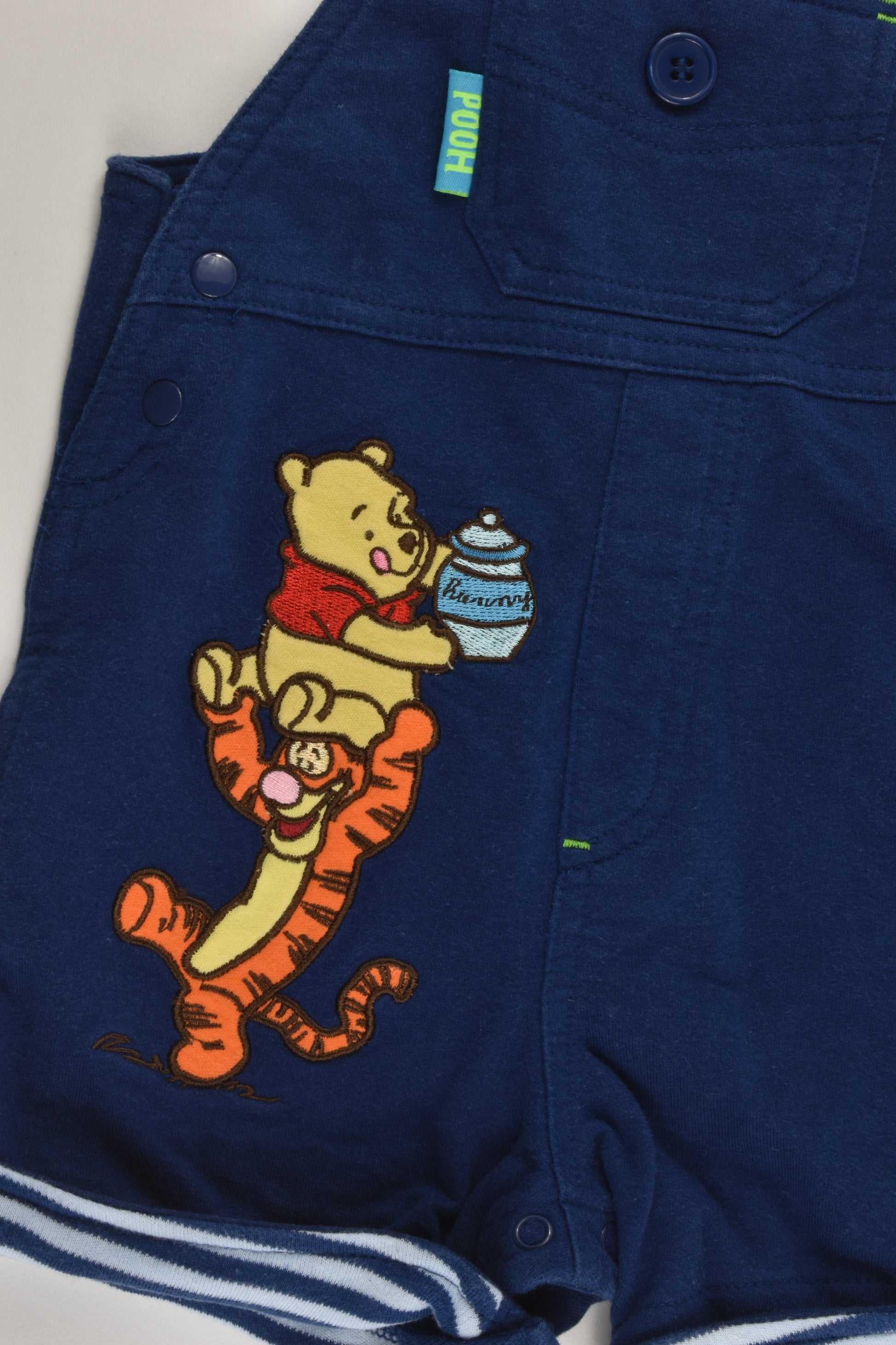 Disney Baby Size 0 Winnie The Pooh Short Overalls