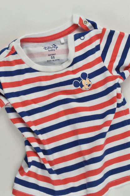 Disney Baby (Target) Size 00 (3-6 months) Mickey Mouse T-shirt