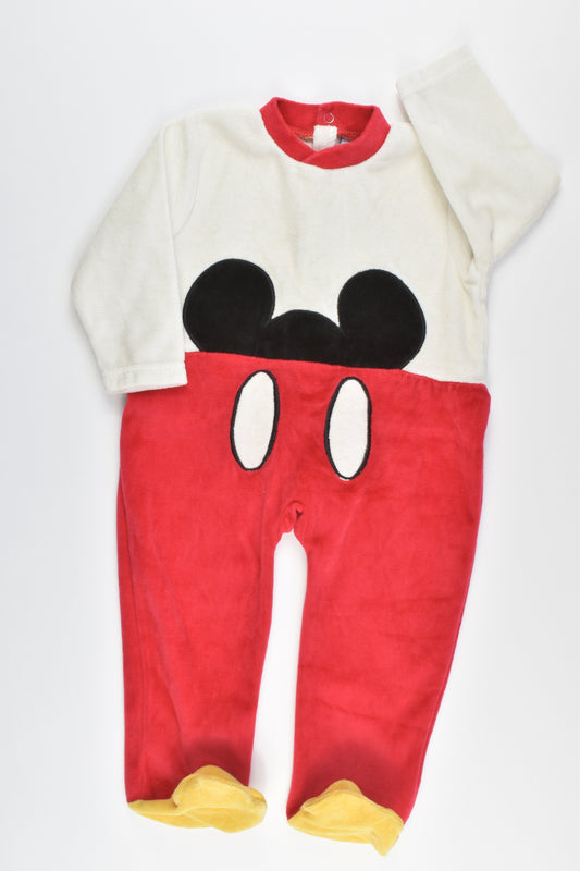 Disney Mickey Size 0 Velour Romper