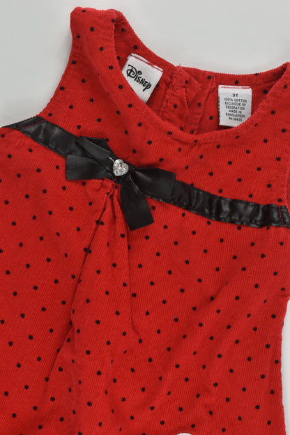 Disney Size 3 Minnie Mouse Stretchy Cord Dress