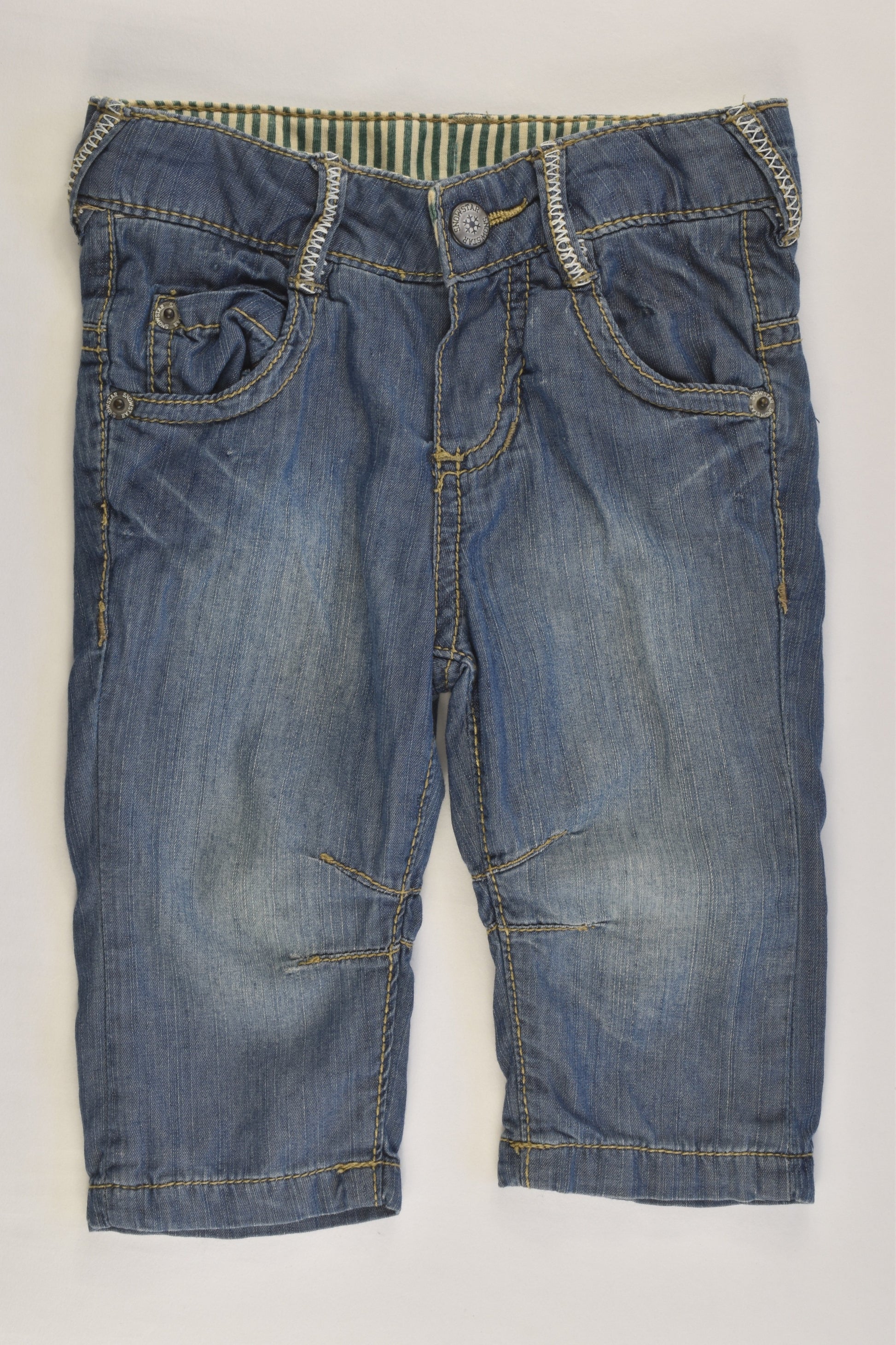 Dopo Dopo Mini Size 00 (68 cm) Lined Lightweight Denim Pants