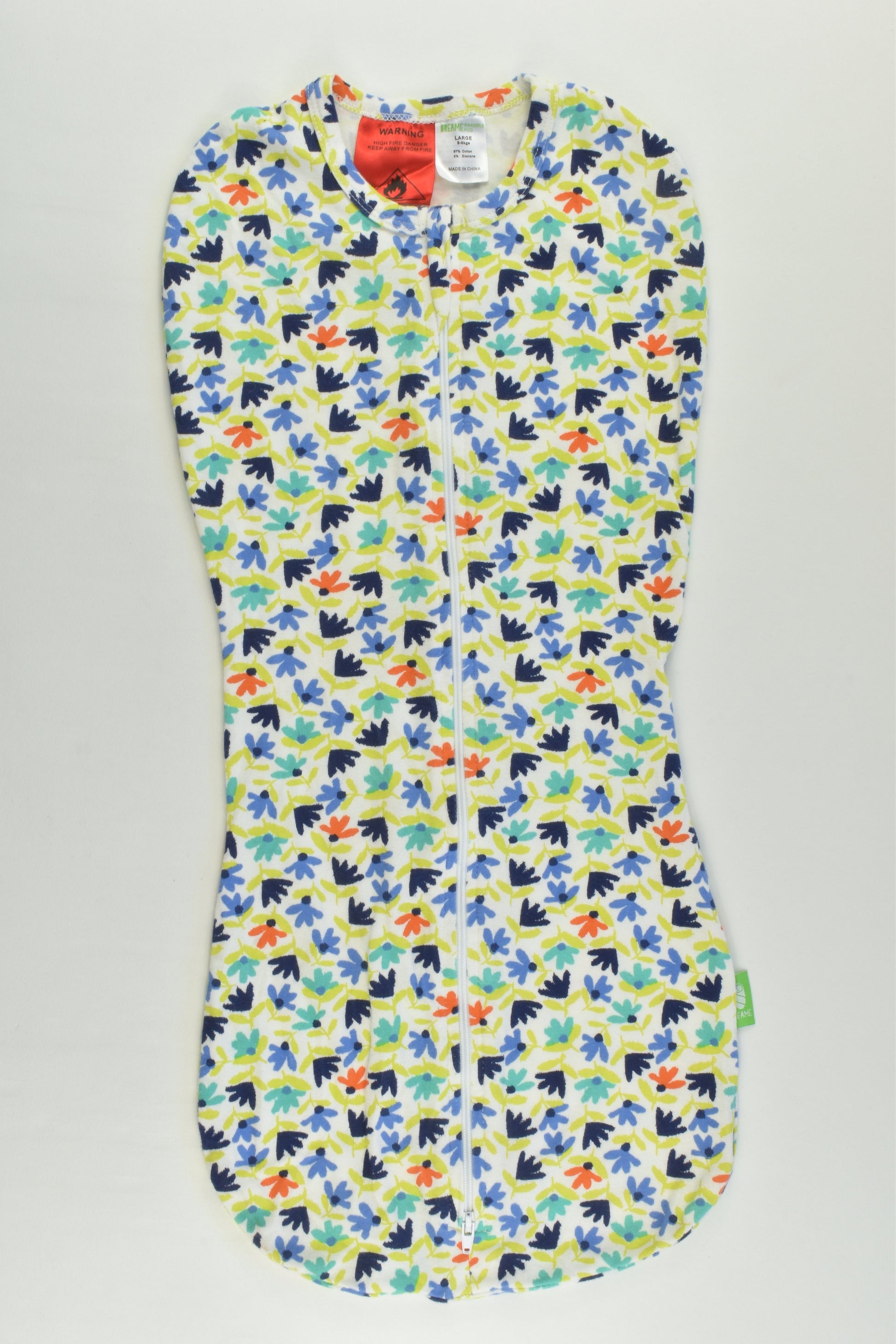 Dreame Swaddle Pod Size approx 000 (6-9 kg) Floral Sleeping Bag Swaddle