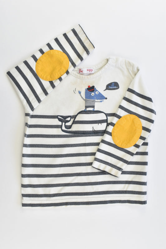 Du Pareil Au Même (France) Size 0-1 (18 months, 81 cm) Nautical Top