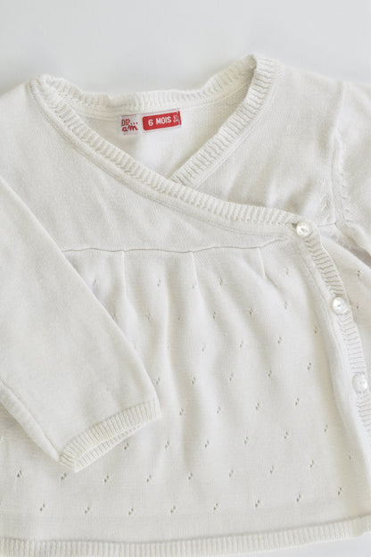 Du Pareil au Même (France) Size 00-0 (6 months, 67 cm) Knitted Cardigan