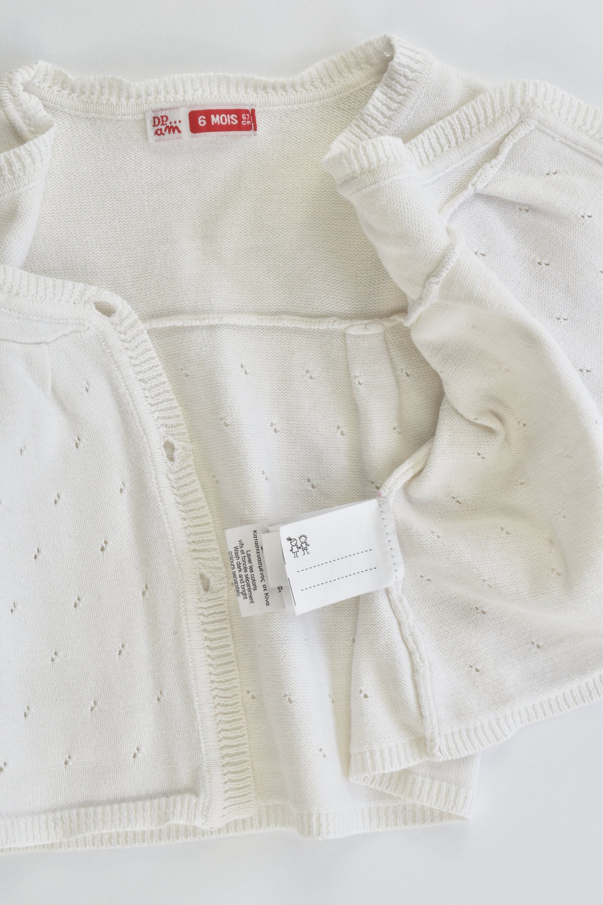 Du Pareil au Même (France) Size 00-0 (6 months, 67 cm) Knitted Cardigan