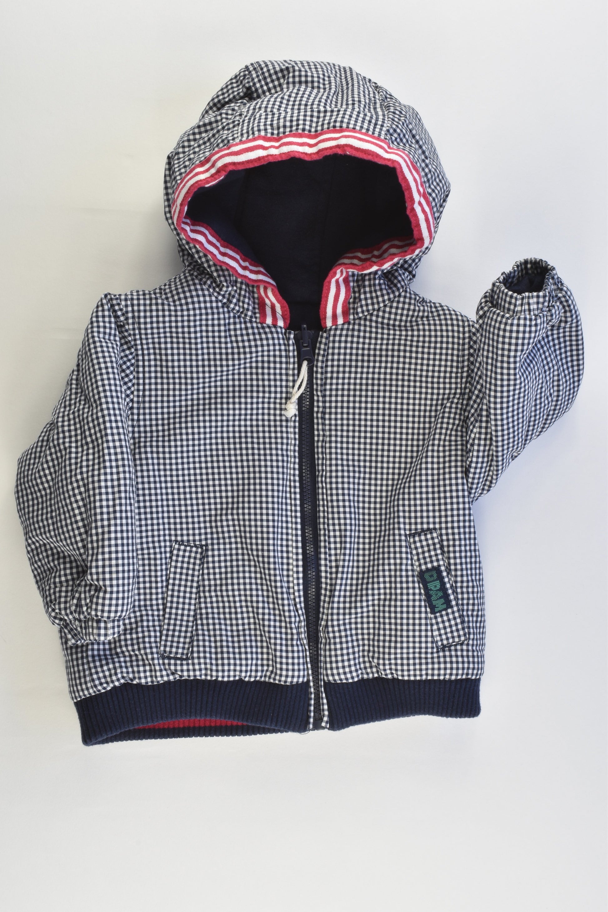 Du Pareil au Même (France) Size 00-0 Reversible Hooded Jacket