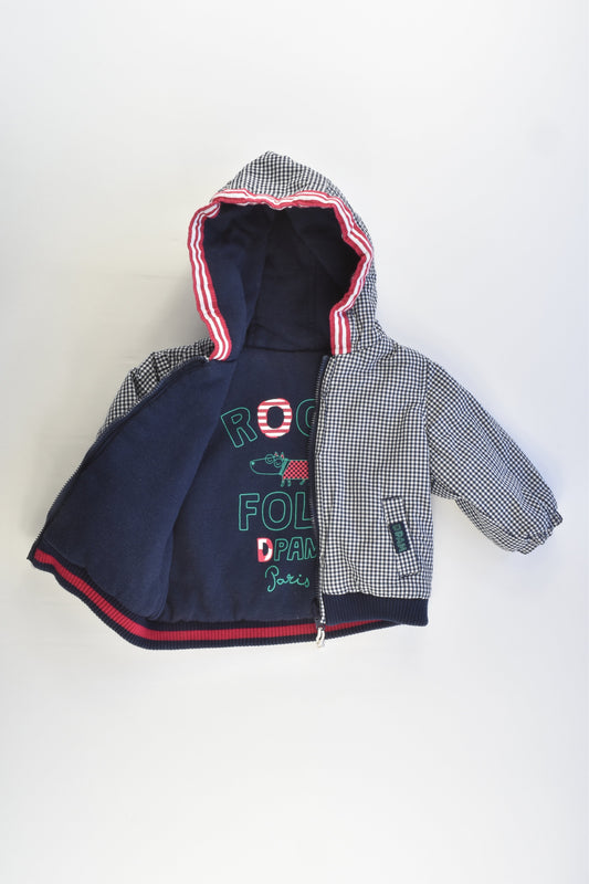 Du Pareil au Même (France) Size 00-0 Reversible Hooded Jacket