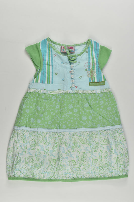 Du Pareil au Même (France) Size 00 (3 months) 'Papillon Des Indes' Dress