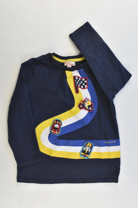 Du Pareil Au Même (France) Size 3-4 (104 cm) Racing Track Top