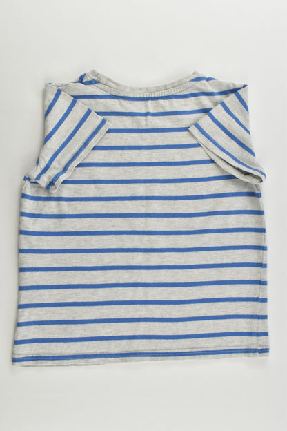 Du Pareil au Même (France) Size 4 (104 cm) Striped Crocodile T-shirt