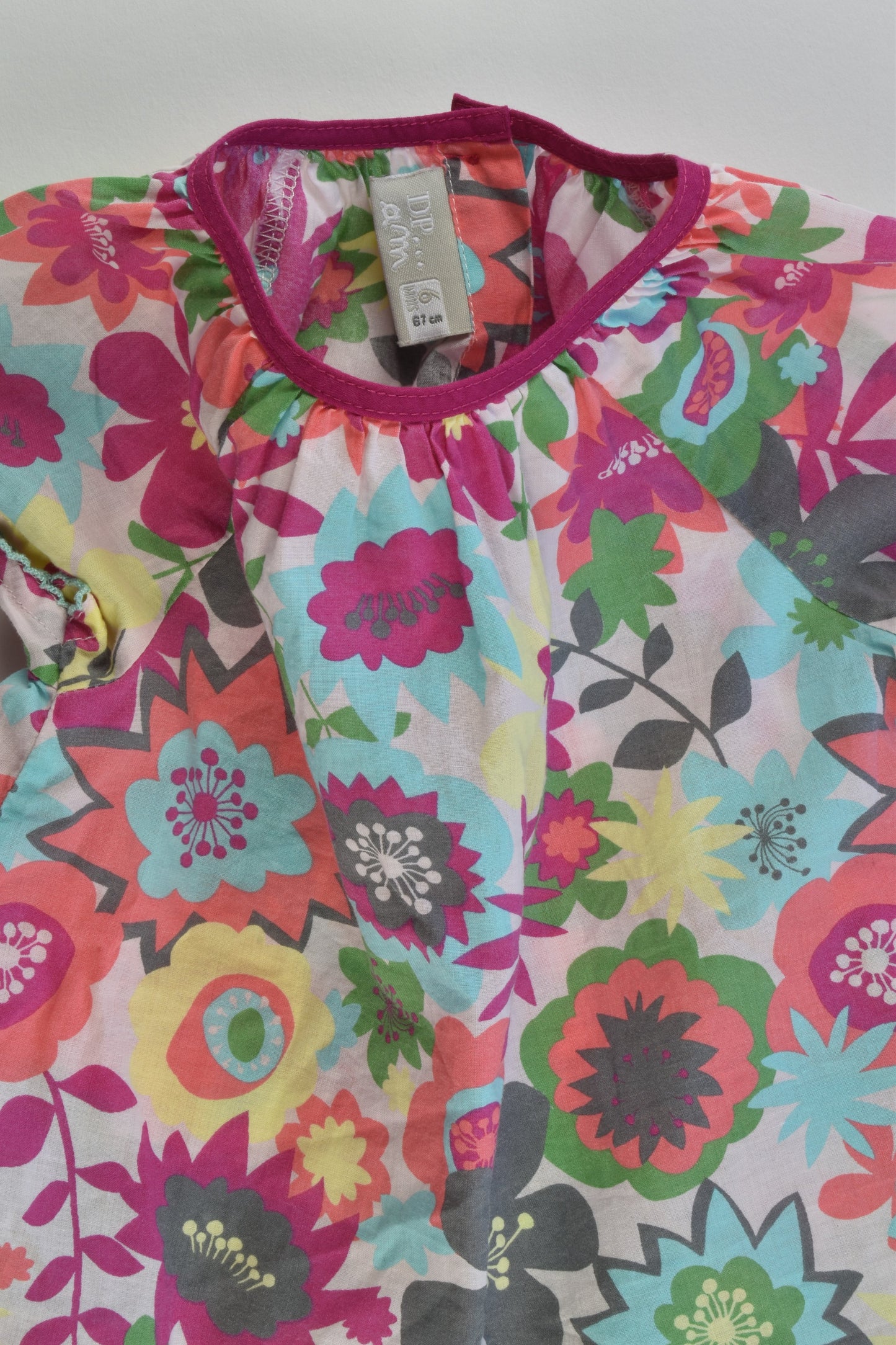 Du Pareil Au Même France Size 6 months (67 cm) Floral Shirt