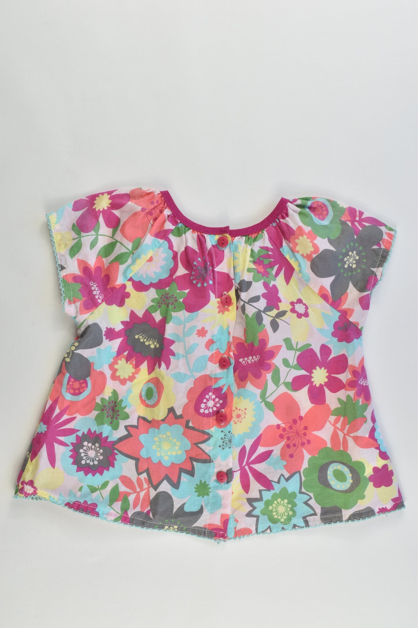 Du Pareil Au Même France Size 6 months (67 cm) Floral Shirt