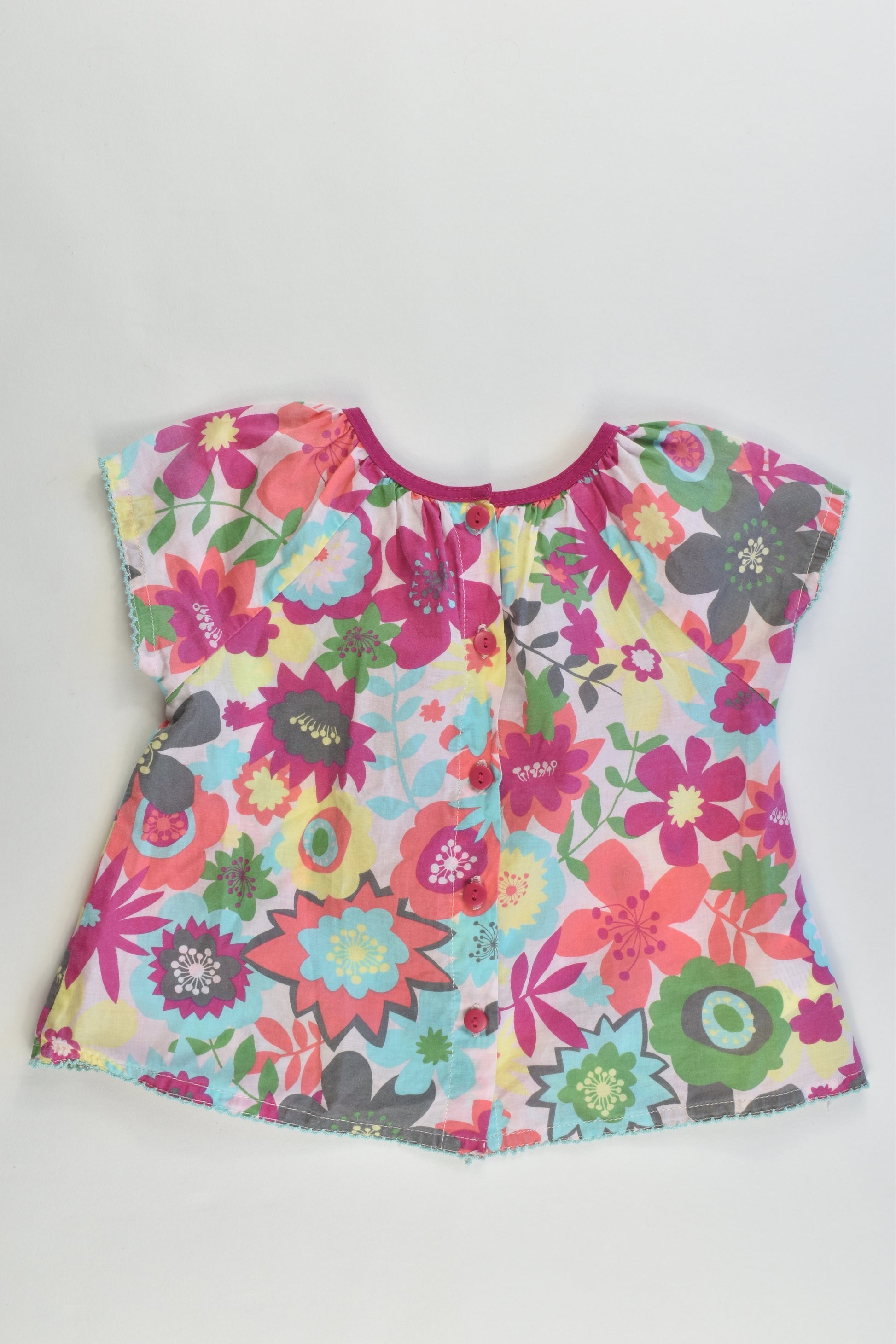 Du Pareil Au Même France Size 6 months (67 cm) Floral Shirt