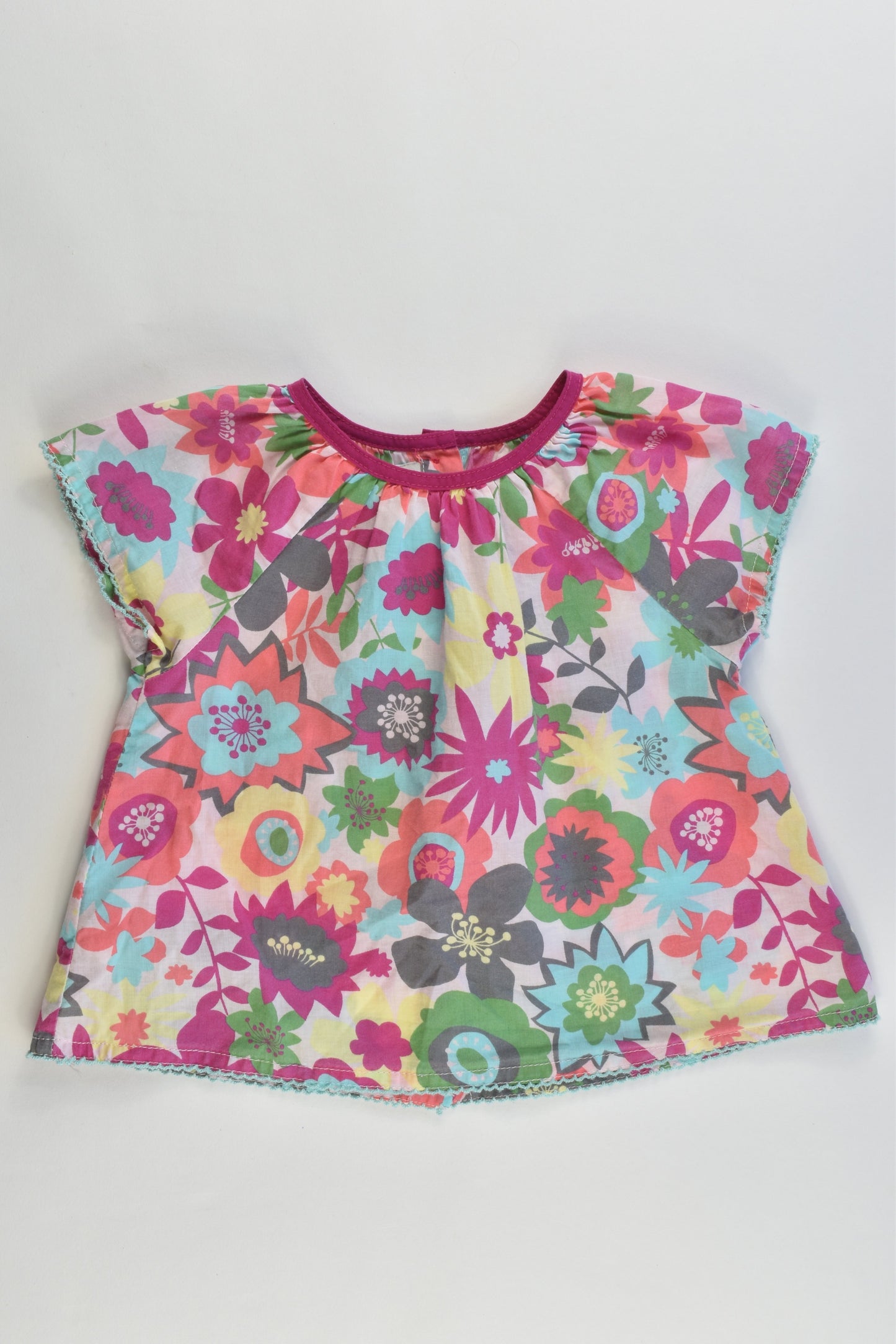 Du Pareil Au Même France Size 6 months (67 cm) Floral Shirt