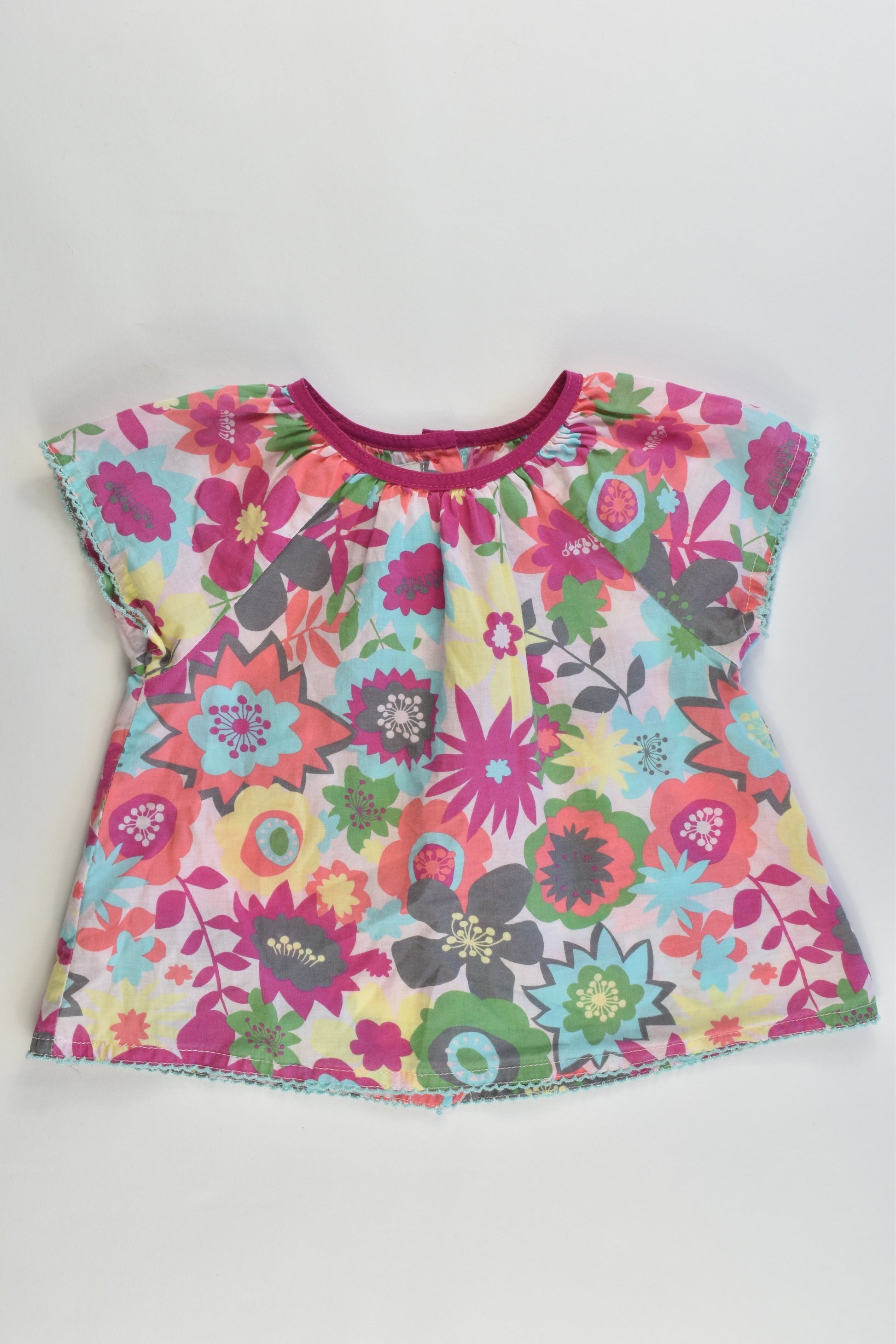 Du Pareil Au Même France Size 6 months (67 cm) Floral Shirt