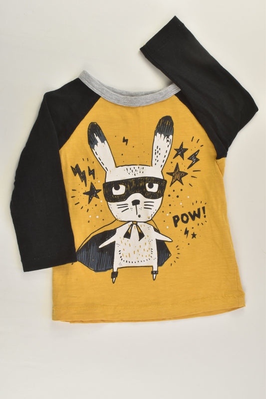 Dymples Size 0 (12 months) Superhero Bunny Top