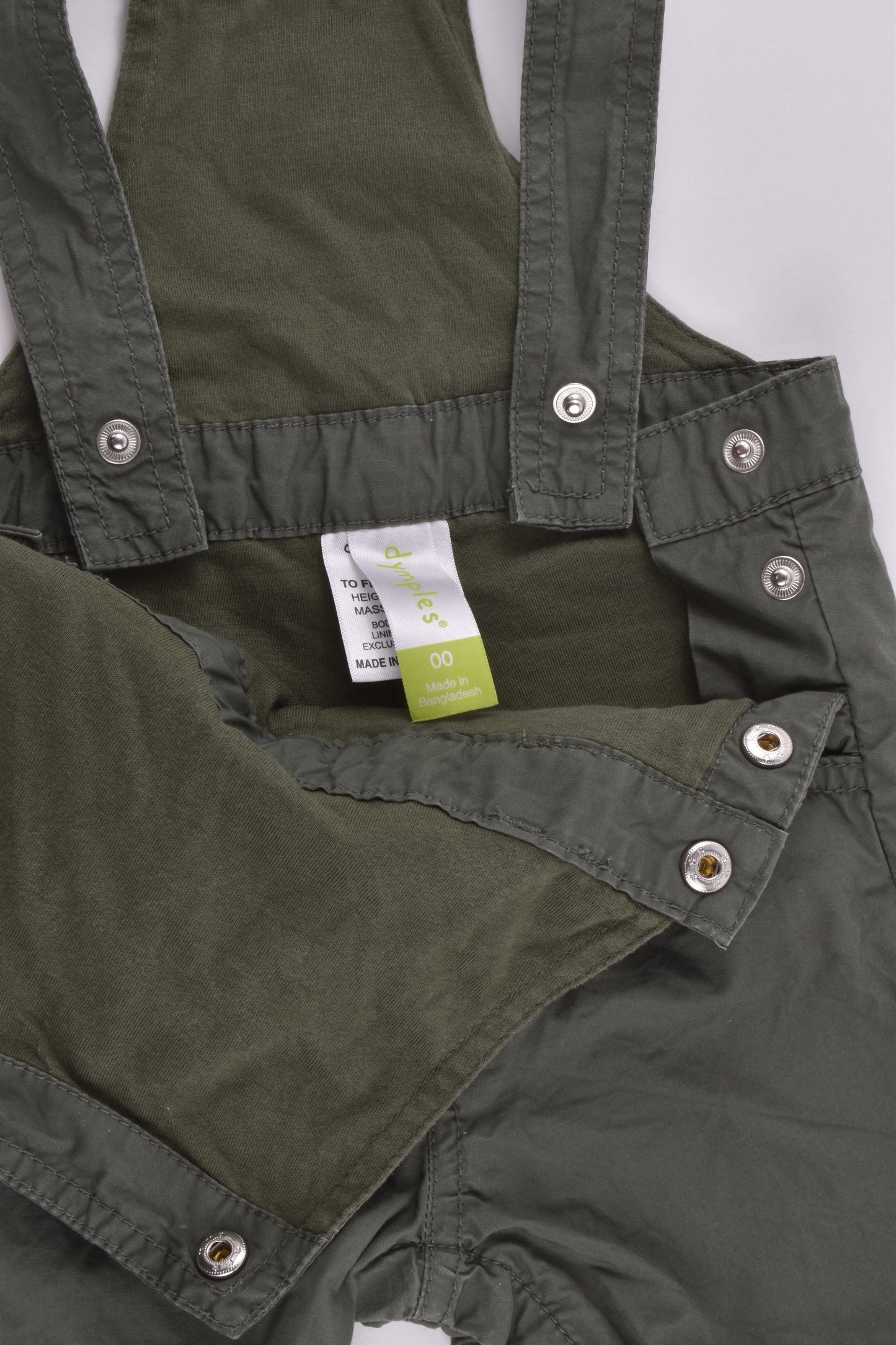 Dymples Size 00 (6 months) Lined Overalls