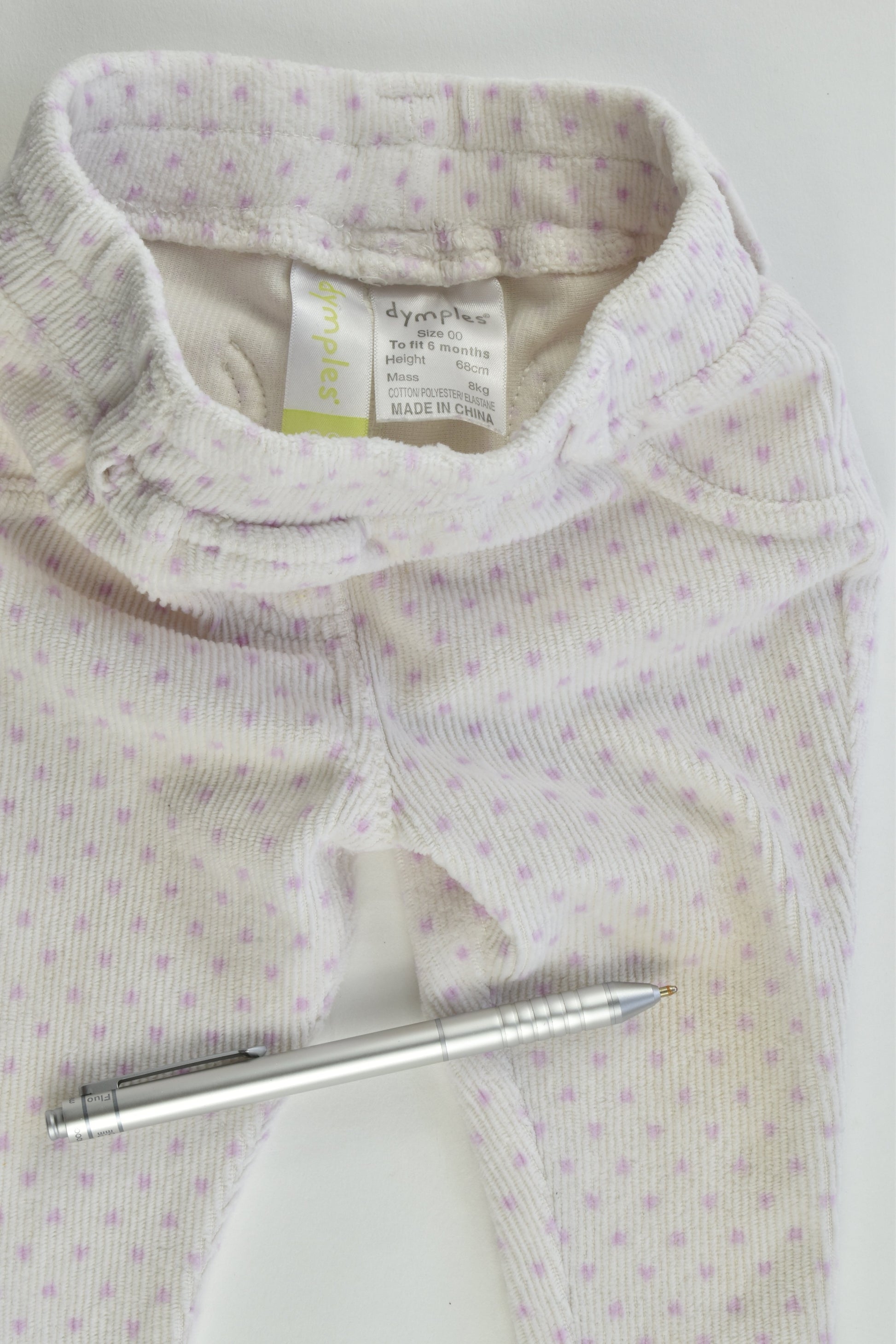Dymples Size 00 (6 months) Ribbed Velour Pants
