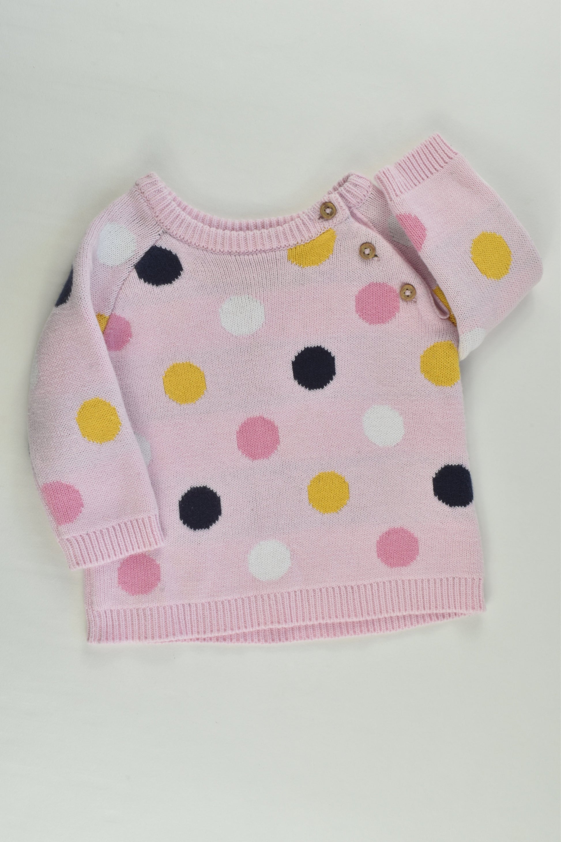 Dymples Size 00 Polka Dots Knitted Jumper