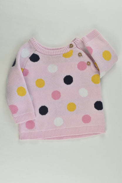Dymples Size 00 Polka Dots Knitted Jumper