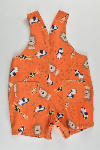 Dymples Size 000 Safari Animals Short Overalls