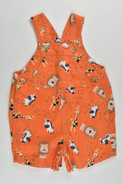 Dymples Size 000 Safari Animals Short Overalls