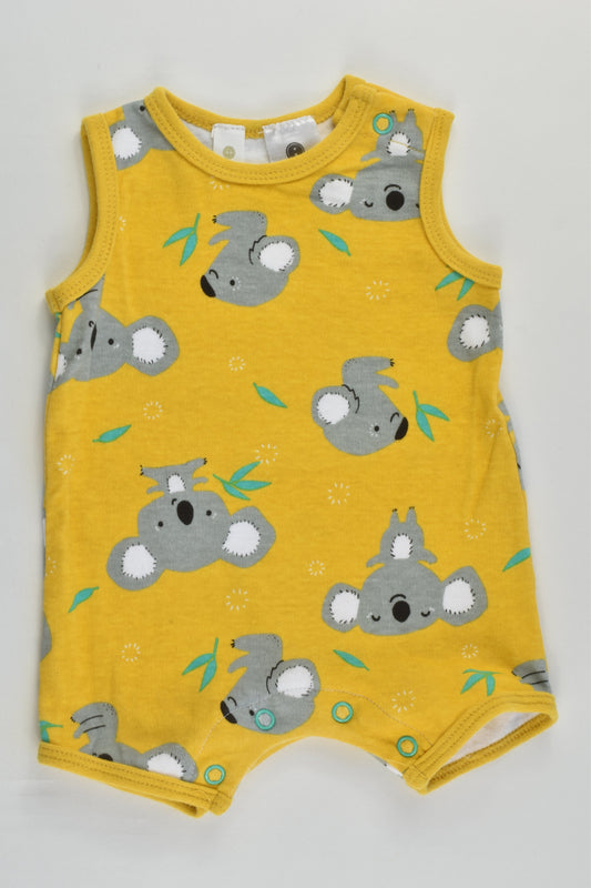 Dymples Size 0000 Koala Short Romper