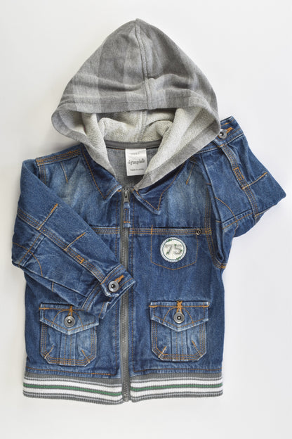 Dymples Size 1 Hooded Denim Jacket