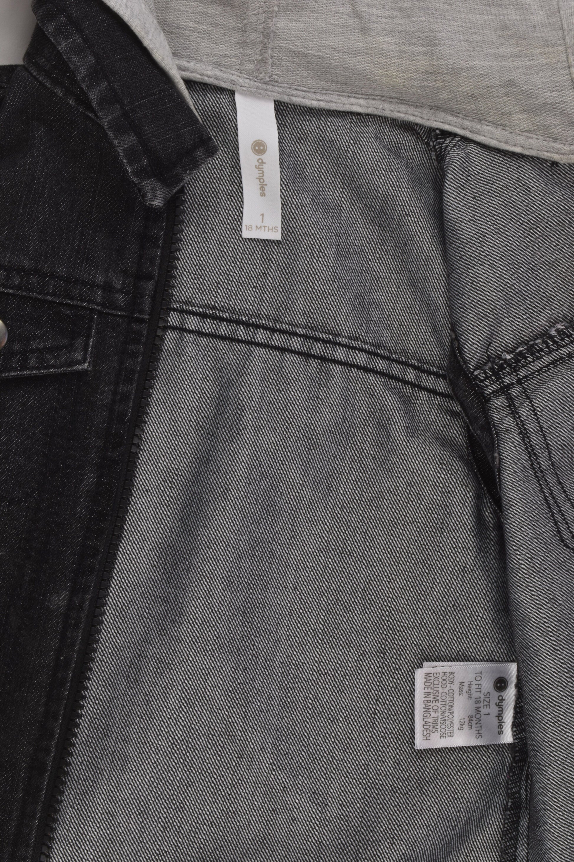 Dymples Size 1 Hooded Denim Vest