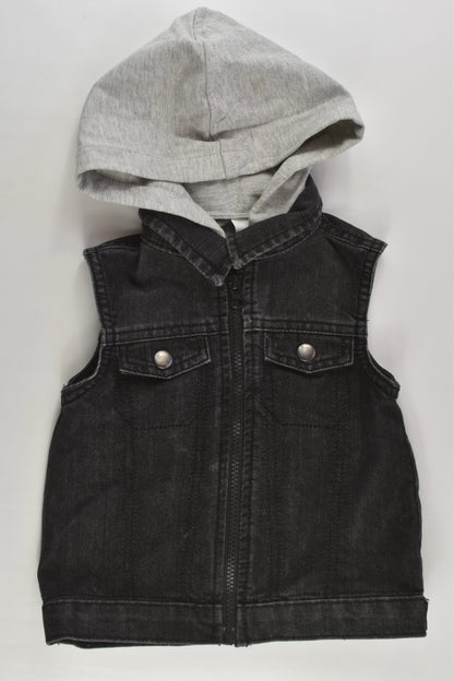 Dymples Size 1 Hooded Denim Vest