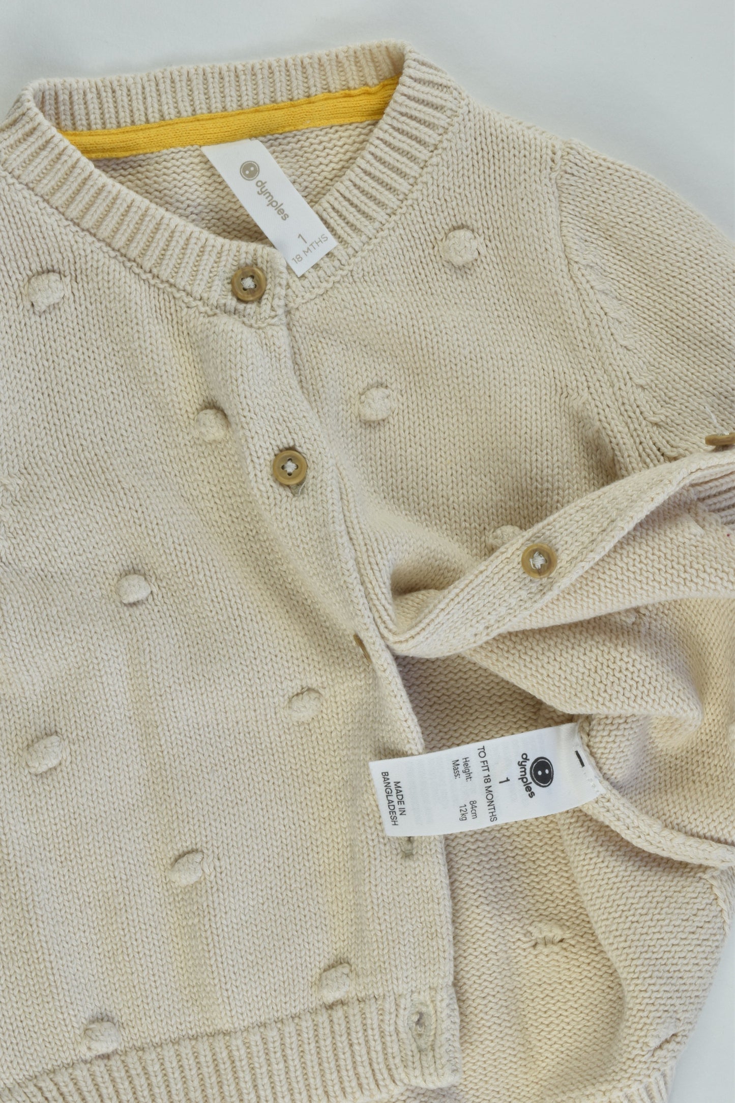 Dymples Size 1 Knitted Cardigan