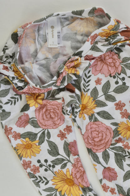 Dymples Size 1 Lightweight Baggy Floral Pants