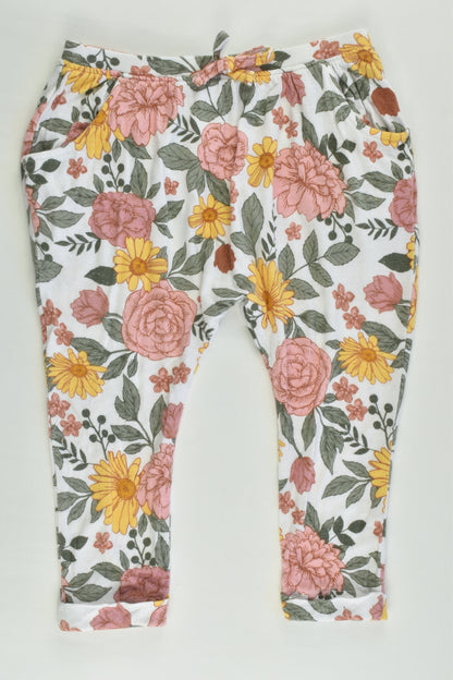 Dymples Size 1 Lightweight Baggy Floral Pants