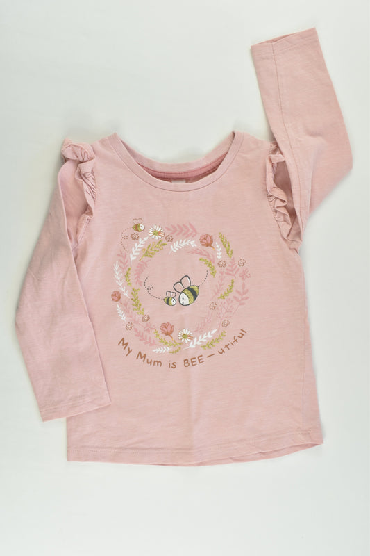 Dymples Size 1 'My Mum Is Bee-tiful' Top