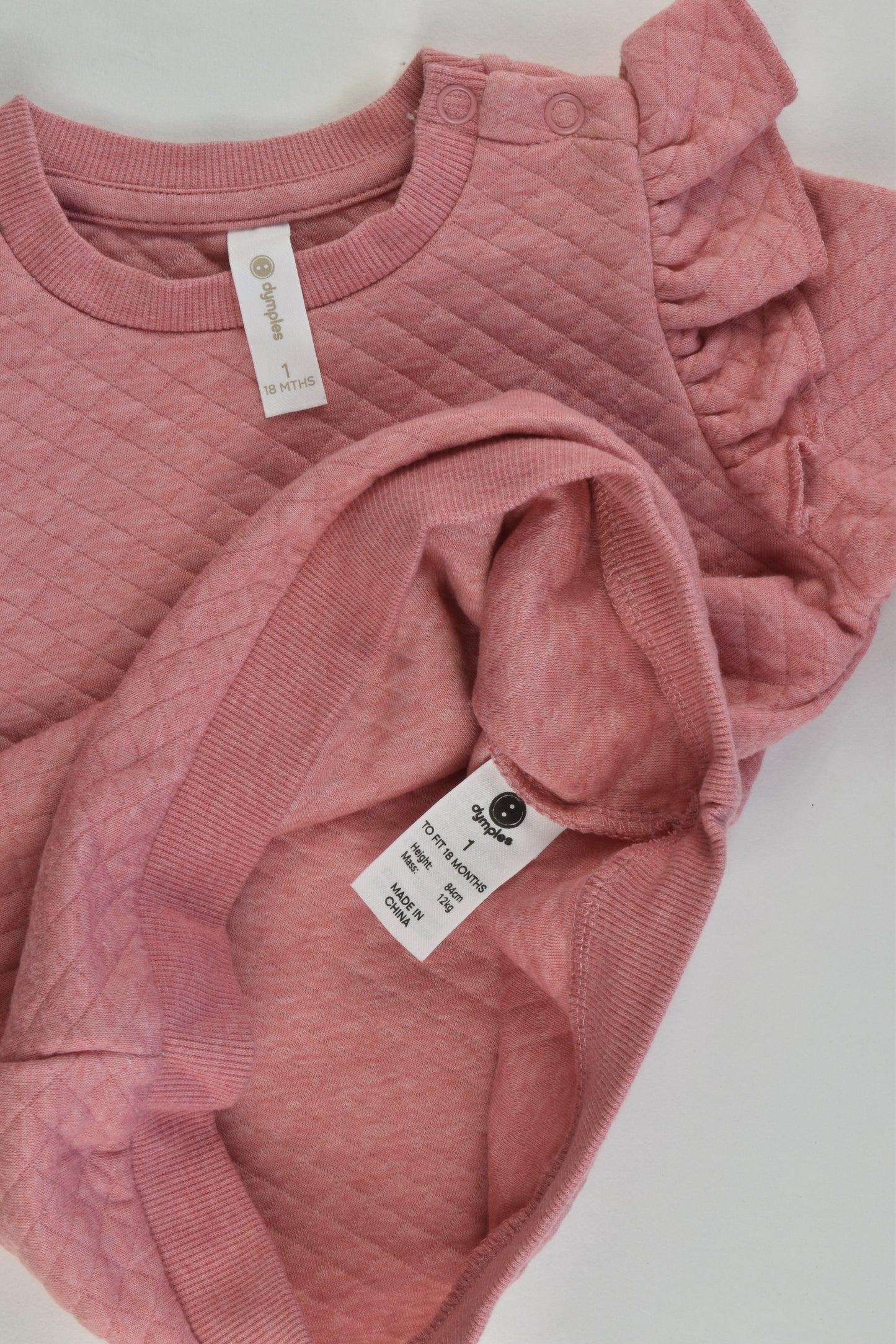 Dymples Size 1 Ruffle Sweater and Matching Track Pants