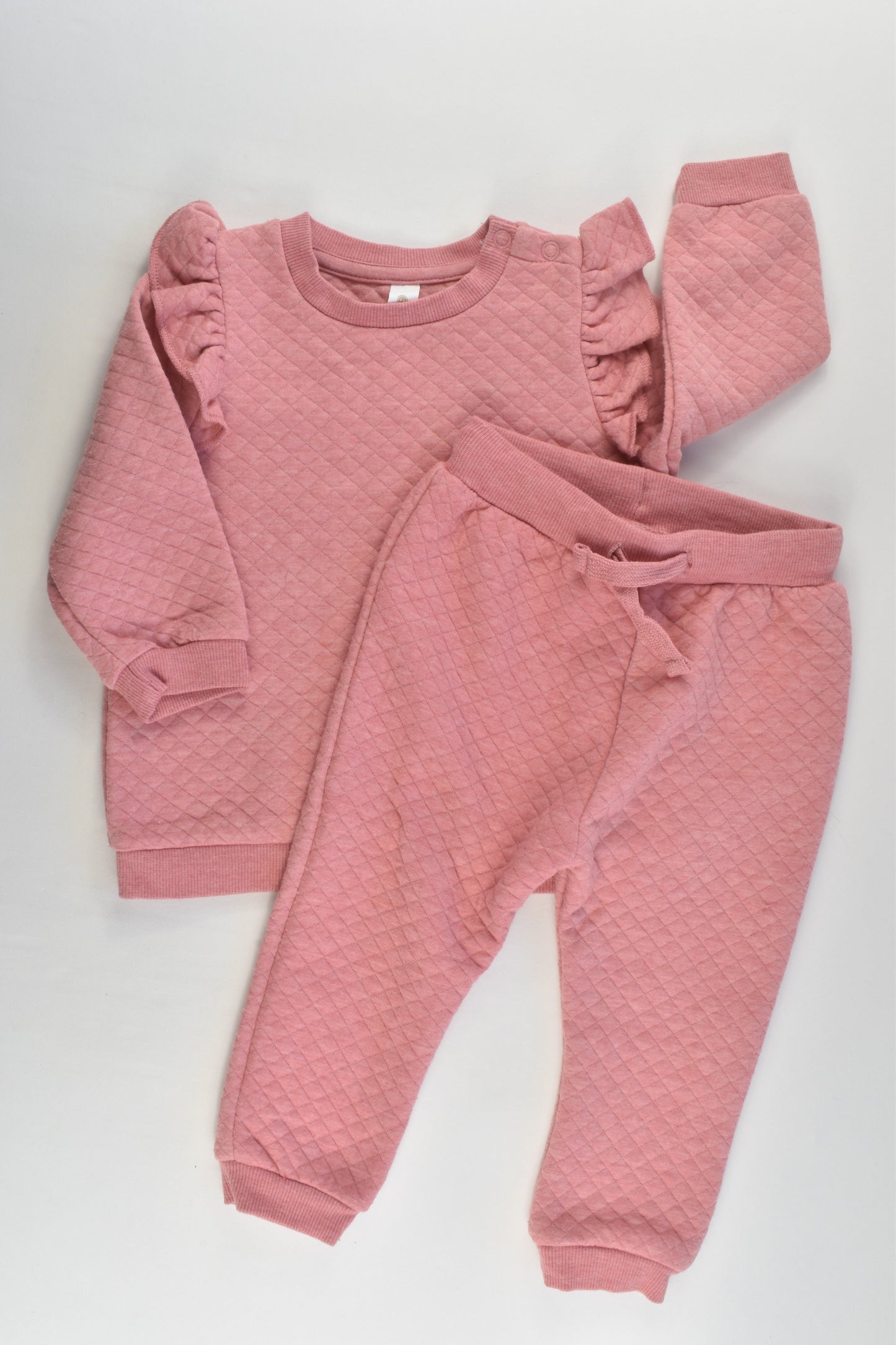 Dymples Size 1 Ruffle Sweater and Matching Track Pants