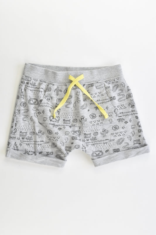 Dymples Size 2 Cactus and Crocodile Shorts