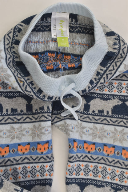 Dymples Size 2 Knitted Forest Animals Pants