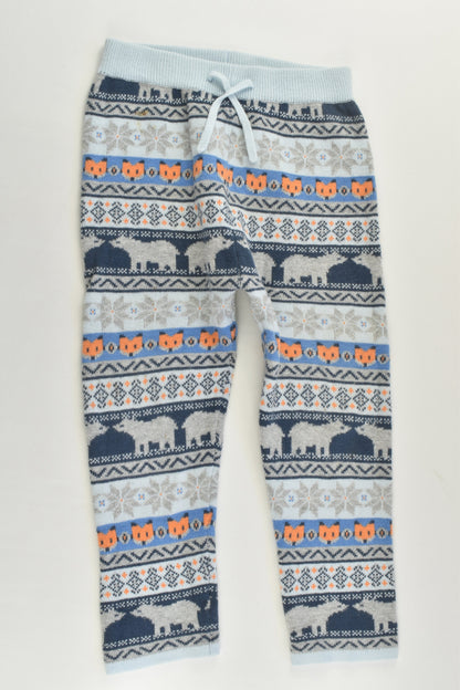 Dymples Size 2 Knitted Forest Animals Pants
