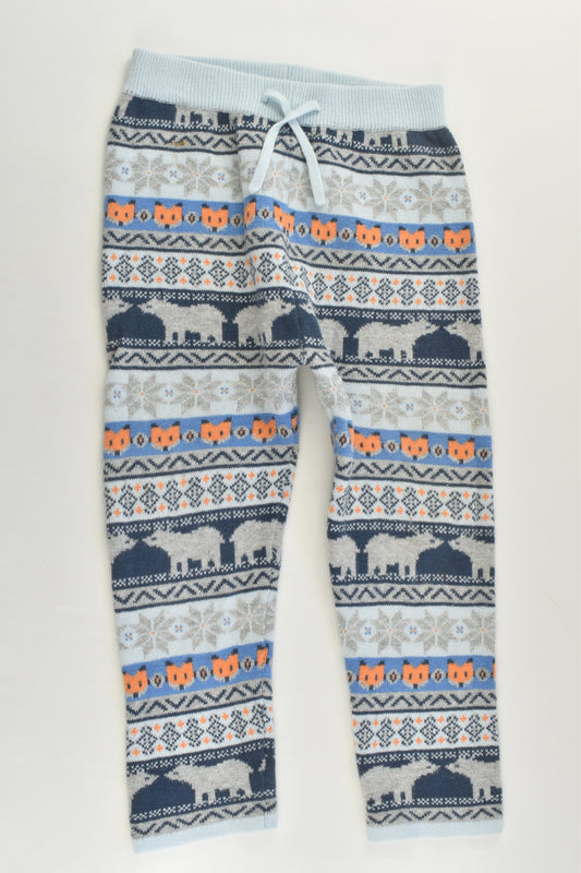 Dymples Size 2 Knitted Forest Animals Pants