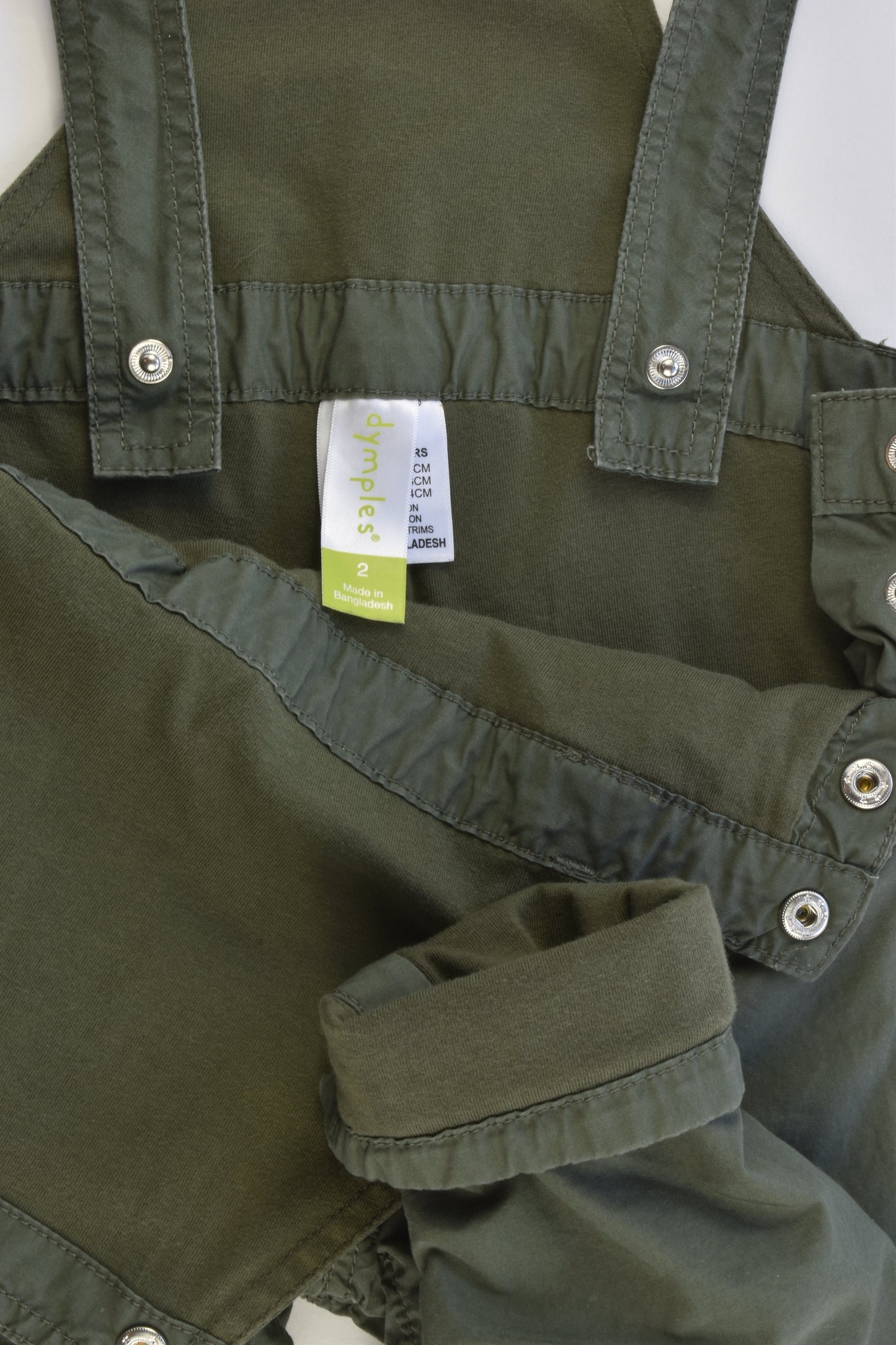 Dymples Size 2 Lined Cotton Overalls