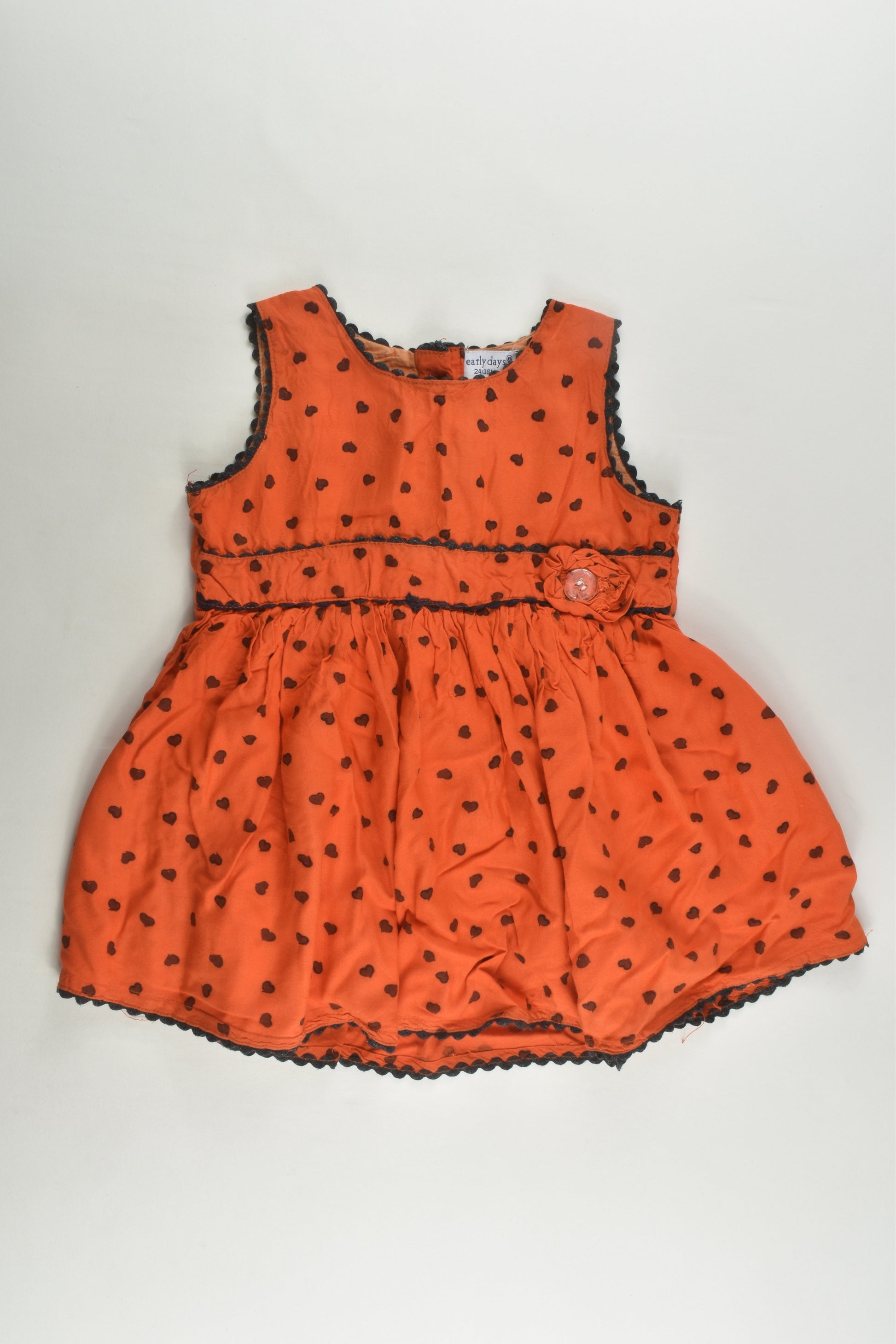 Early Days Size 2-3 (24/36 months) Lined Love Hearts Dress