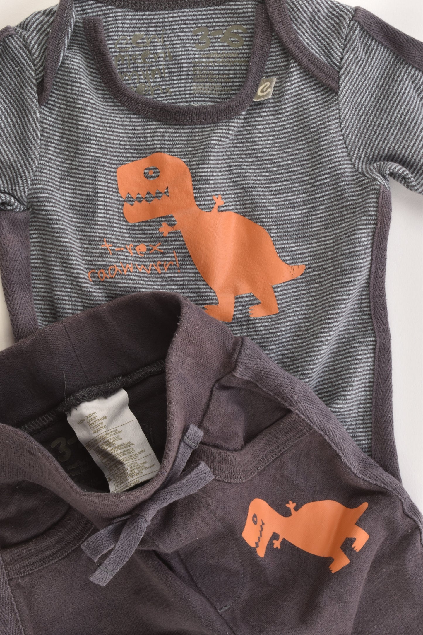 Eeni Meeni Miini Moh Size 00 (3-6 months) Dinosaur Set