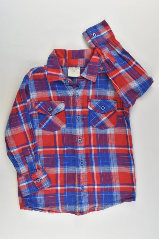 Emerson Junior Size 4 Checked Winter Shirt