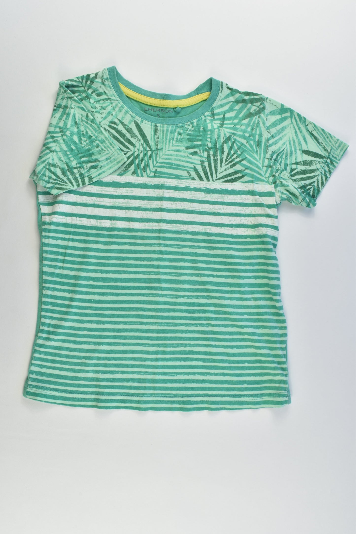Emerson Size 5 Leaves and Stripes T-shirt