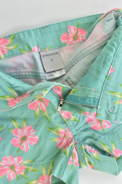 Emerson Size 8 Stretchy Floral Shorts