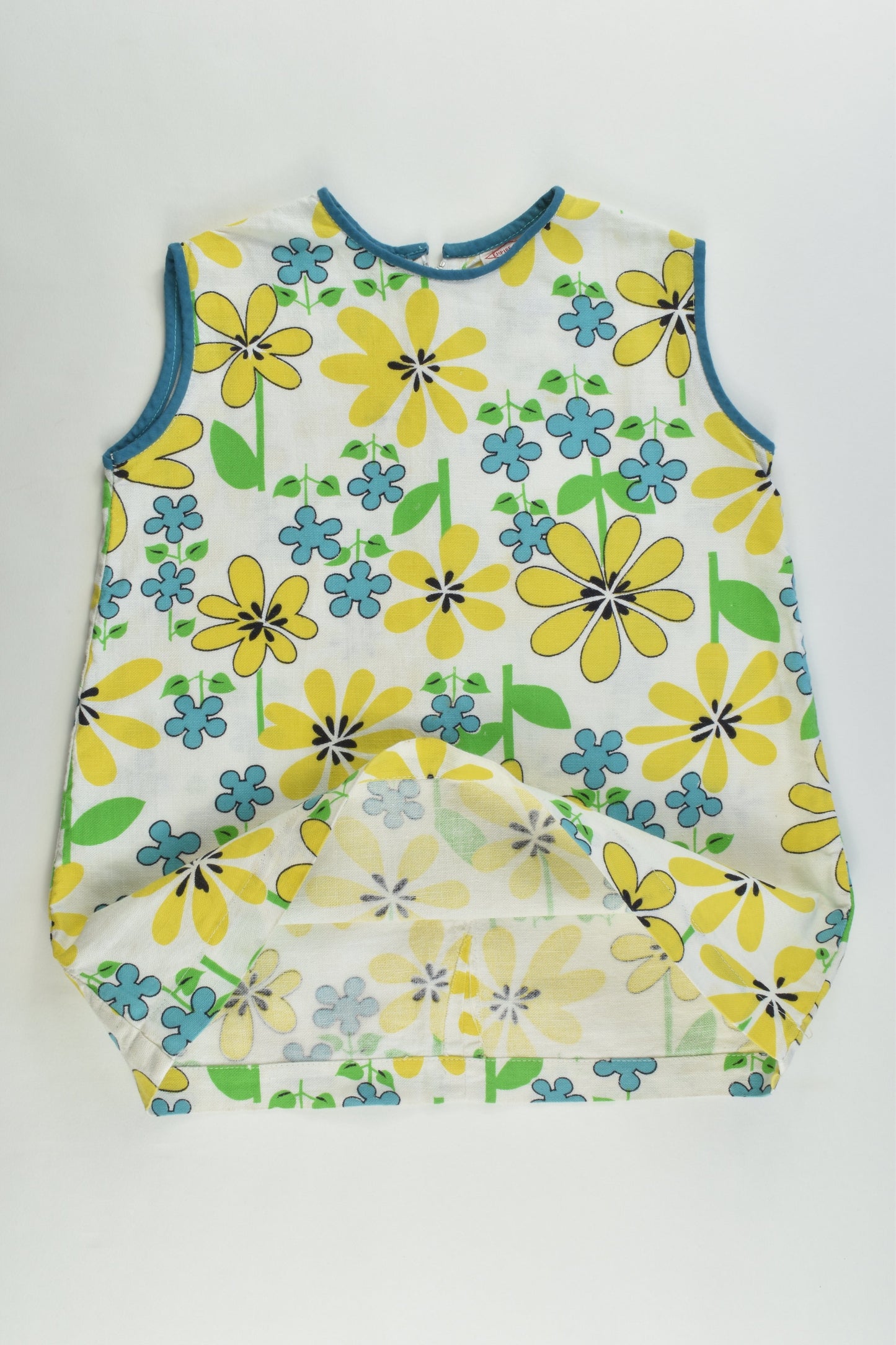 Empire Made Size approx 1-2 Hand Made Floral Dress