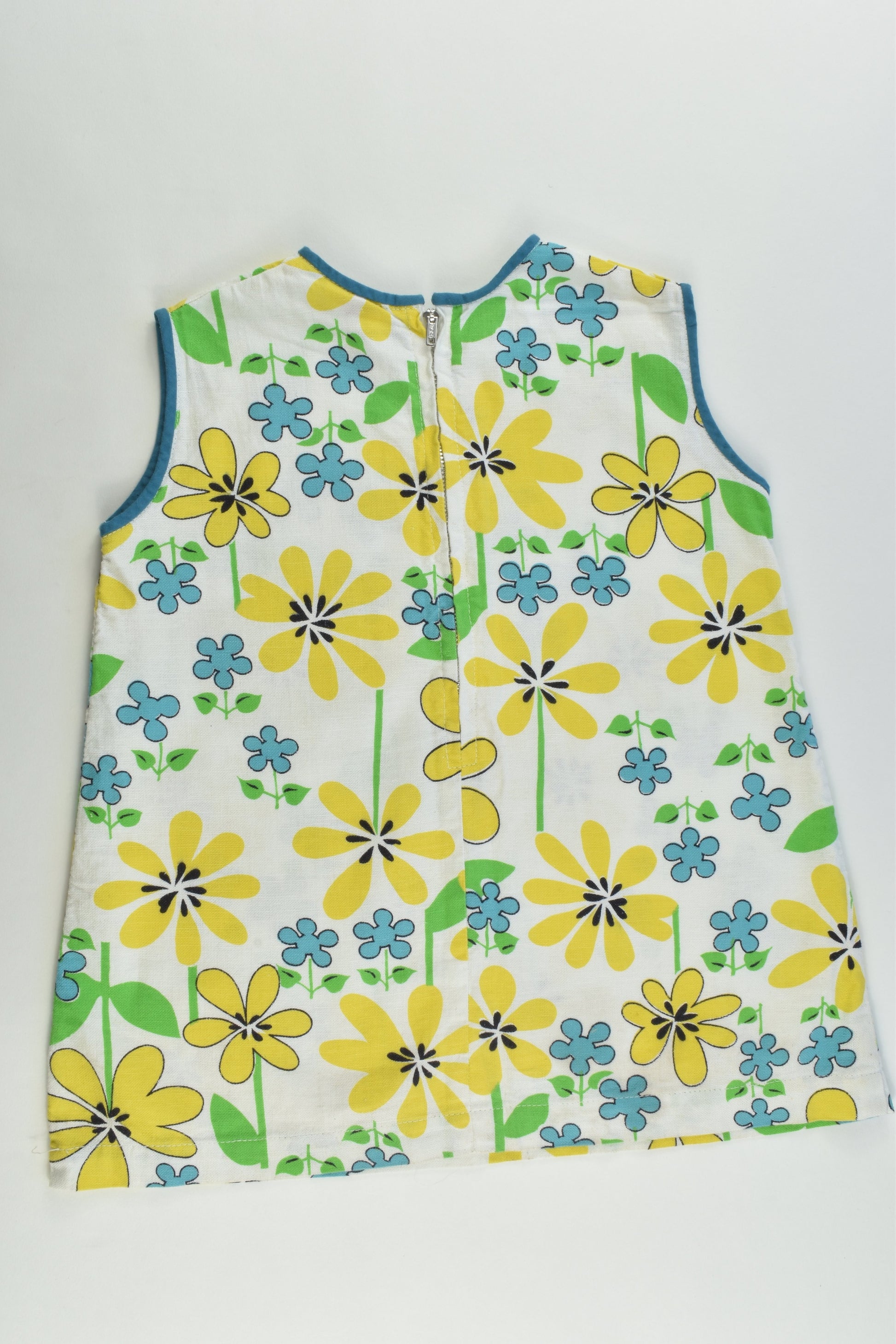Empire Made Size approx 1-2 Hand Made Floral Dress