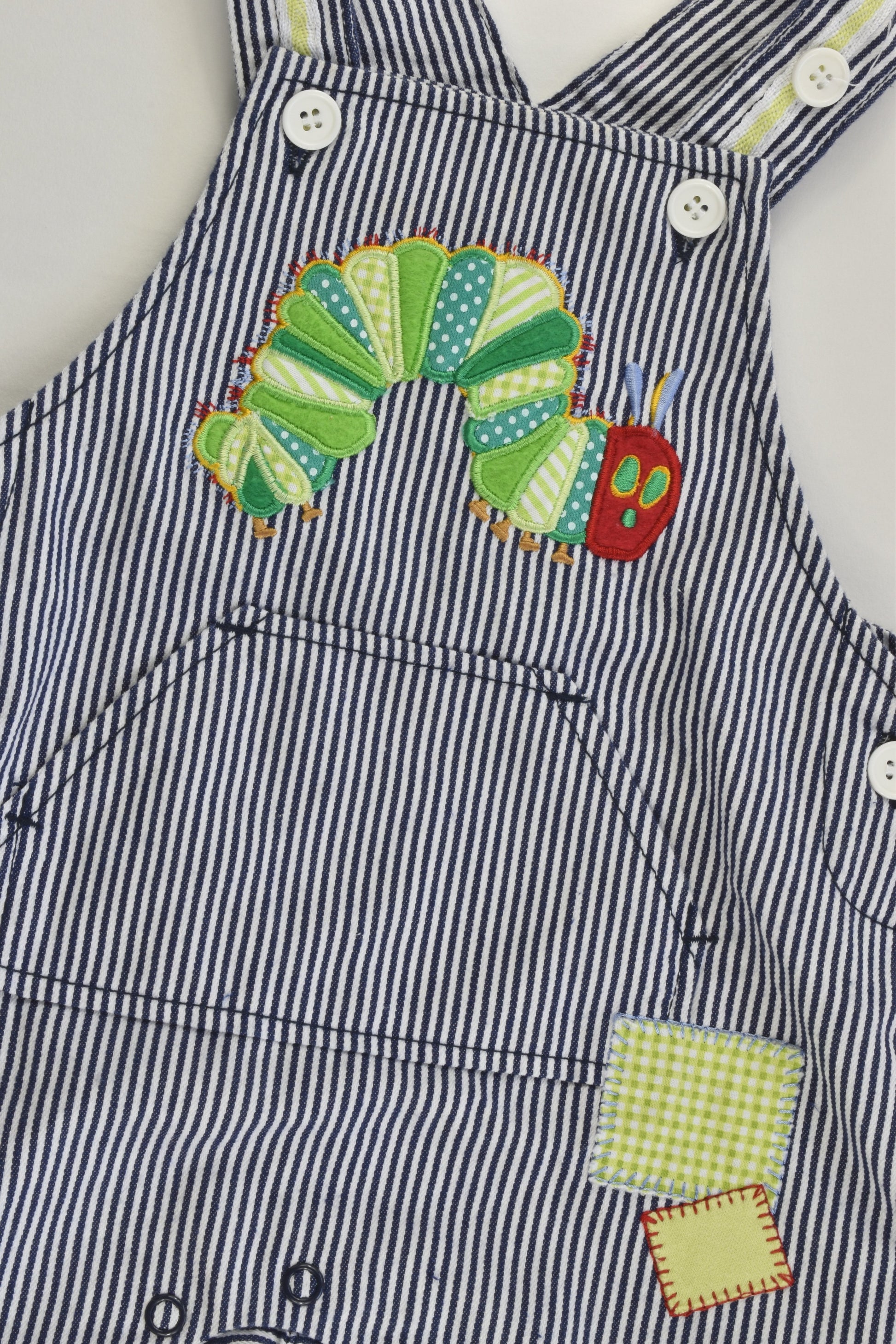 Eric Carle by Target Size 000 (0-3 months) The Very Hungry Caterpillar Short Overalls