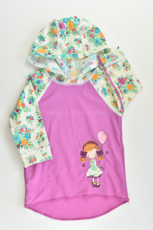 Escargot Size 0 (6-12 months) Hooded Rashie Top